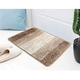 thumbnail image 2 of Home Must Haves Brown Large 2 Piece Ombre Microfiber Soft Thick Plush Bath Mat Set, 2 of 5
