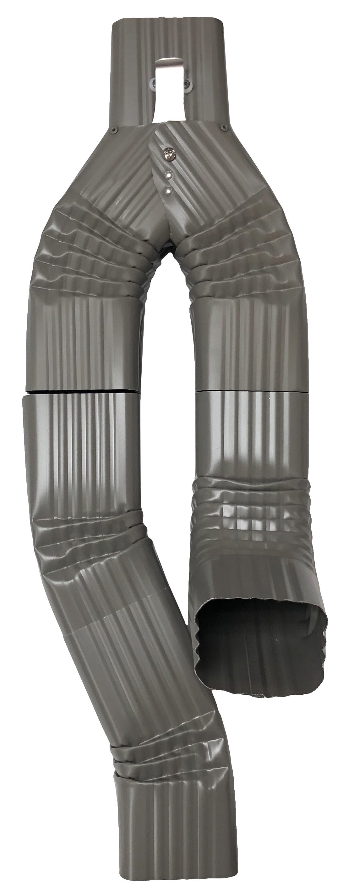 Inline Downspout Diverter for Rain Barrels (2X3, BRONZE)