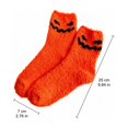 thumbnail image 3 of Meltox Womens Halloween Fuzzy Crew Socks Mid Calf Coral Fleece Plush Soft Indoor Lounge Socks For Autumn Winter Saffron One Size, 3 of 6