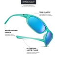 thumbnail image 5 of Xagger Wrap Around Sport Polarized Sunglasses for Men Women Running Driving Fishing TR90 Frame Glasses, 5 of 6
