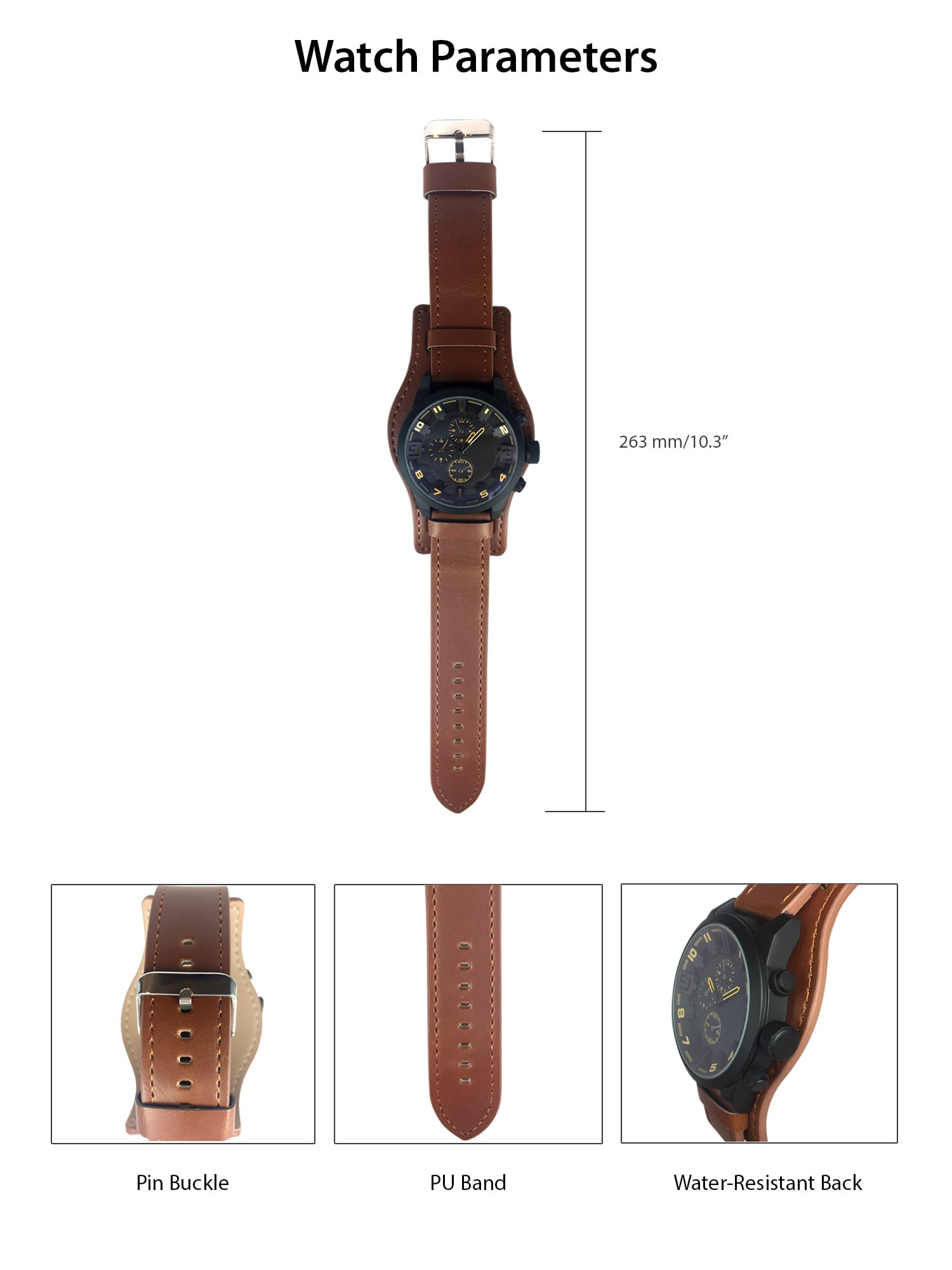 George Men's Analog Cuff Wristwatch with Bracelet Accessory George Men's Analog Cuff Wristwatch with Bracelet Accessory