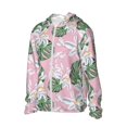 thumbnail image 2 of Pofeuu Lilies Flowers Print Sun Protection Outdoor Lightweight Full Zip UV Cooling Hoodie Long Sleeve Summer Clothing for Outdoor Hiking-3X-Large, 2 of 5