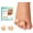 Beige, variant on Gel Pinky Toe Separators - 12 Pack Little Toe Cushions & Small Toe Sleeves for Preventing Rubbing & Reducing Pressure, Transparent