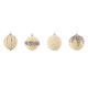 thumbnail image 5 of Adornos navideños, regalos navideños, 16 bolas navideñas de terciopelo flocadas, adornos navideños para árbol de Navidad, bolas de plástico, adornos colgantes decorativos navideños, decoración para ár, 5 of 8