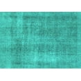 thumbnail image 1 of Ahgly Company Indoor Rectangle Abstract Turquoise Blue Modern Area Rugs, 2' x 4', 1 of 4
