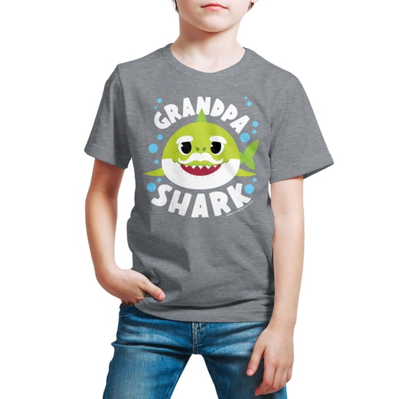 Baby Shark - Grandpa Shark - Toddler And Youth Short Sleeve Graphic T-Shirt