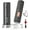 Rechargeable Set with Base - Black - Plus, variant on Electric Rechargeable Salt and Pepper Grinder Set Top-Refill Automatic Pepper Mill Grinder with Charging Base, Adjustable Coarseness, Easy Filling Larger Capacity with Led for Home Kitchen