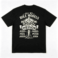 thumbnail image 2 of All My Role Models Went To Prison Christian Crown Of Thorns Cross Front Back Print Unisex T-Shirt, 2 of 5