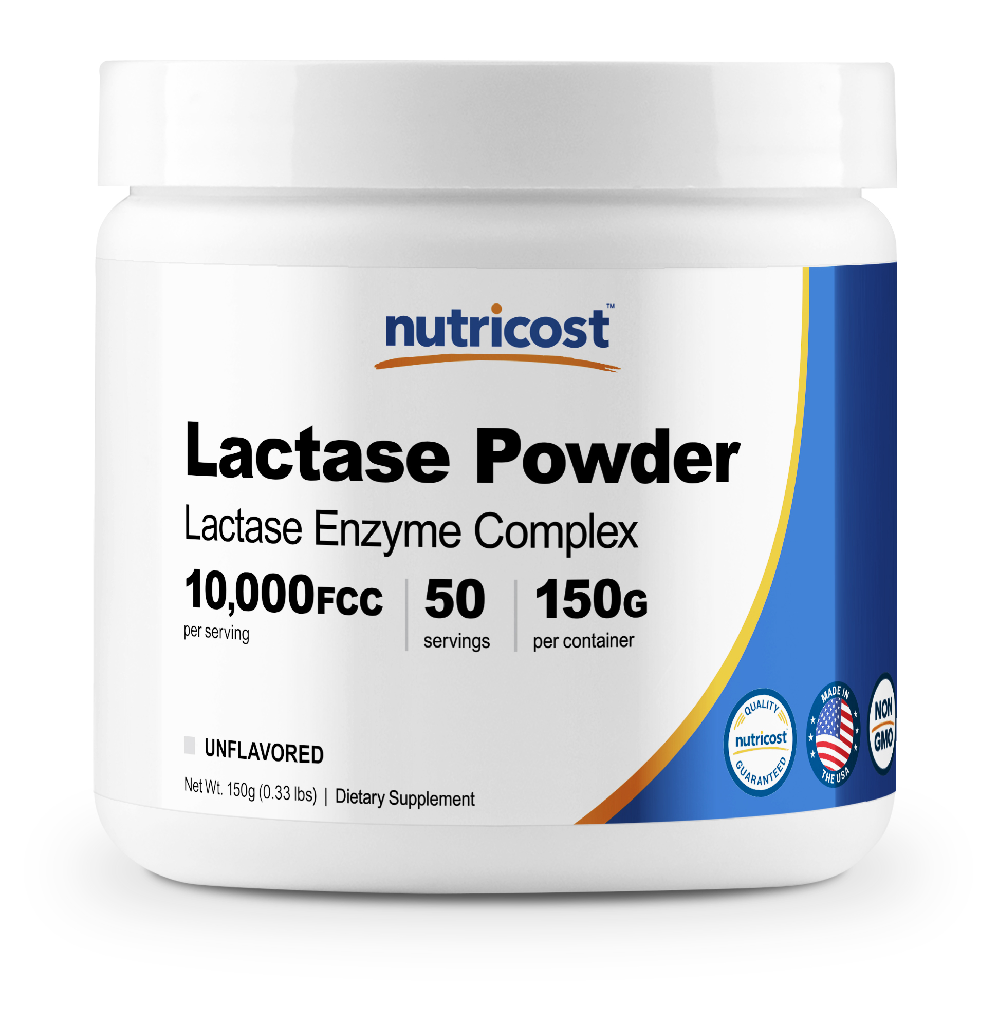 Nutricost Lactase Enzyme Powder 150G Lactase Enzyme Complex Non GMO