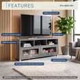 thumbnail image 4 of Techni Mobili 58" W Durbin TV Stand for TVs Up to 65", Grey, 4 of 12