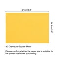 thumbnail image 2 of Uxcell 50 Sheets Colored Copy Paper for Office Printing Invitation Forms Art Projects Gold 8.3 x 5.8", 2 of 4