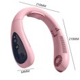thumbnail image 4 of Ventilador de cuello colgante de enfriamiento de aire de verano portátil Ventiladores eléctricos deportivos de 3 velocidades (rosa), 4 of 8