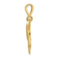 thumbnail image 6 of 14k Yellow Gold Unicorn Head Charm Pendant, 6 of 7