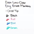 thumbnail image 4 of EXPO Low-Odor Dry-Erase Marker, Broad Chisel Tip, Assorted Standard Colors, 4/set | Order of 1 Set, 4 of 7