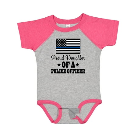 

Inktastic Police Officer Girls Proud Daughter Gift Baby Girl Bodysuit