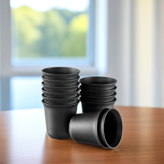 HONMEET 12Pcs Small Planters for Indoor Plants Plastic Square Containers with Drainage Holes