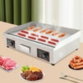 thumbnail image 4 of Commercial Electric Griddle 3000W Non-Stick Restaurant  Teppanyaki Flat Top Gril, 4 of 21