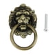 thumbnail image 5 of es , es de caída de tocador, de puerta de cabeza antigua, gabinete Latón Zulema Tirador de cabeza de león retro, 5 of 8