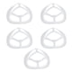 thumbnail image 1 of Marco transpirable antideslizante de 5 piezas para mascarillas para niños, juego de soporte interior para mascarillas faciales transparentes de color blanco apto para niños, 1 of 8