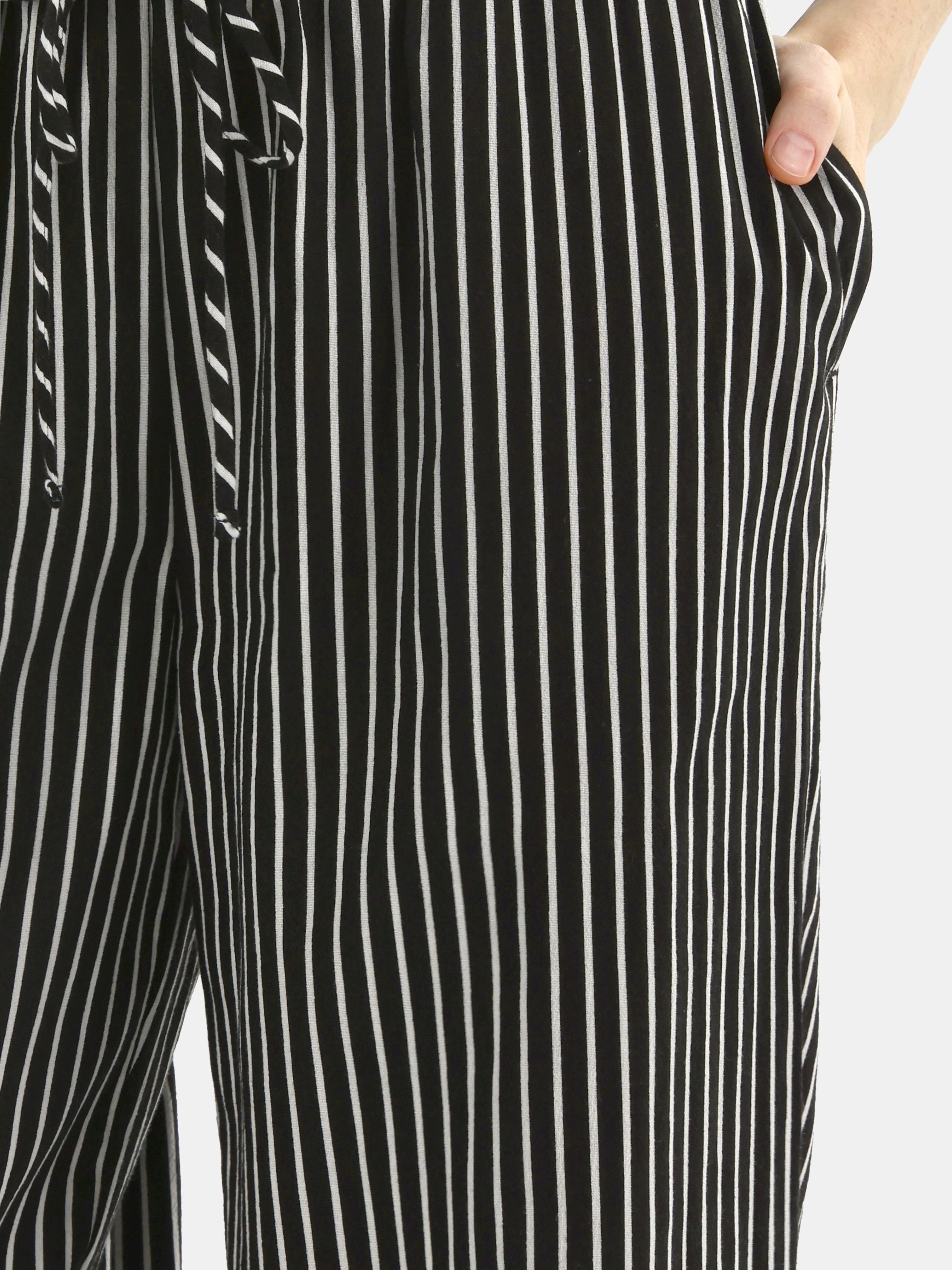 No Boundaries Cotton Pull-On Wide-Leg Beach Pants, Women's