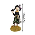 thumbnail image 2 of Halloween Decoración Adornos de resina de muñeca de bruja de Halloween adornos de decoración de muñecas(Buy 2 ship 3), 2 of 6
