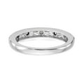 thumbnail image 5 of Solid 14K White Gold Diamond Wedding Band Ring Size 8.5 (.145 cttw.), 5 of 8