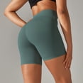 thumbnail image 3 of Pantalones cortos de Yoga para mujer, mallas deportivas transpirables de cintura alta para correr y hacer ejercicio en verano, 3 of 4