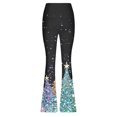 thumbnail image 4 of Cmfcve Women's Yoga Leggings High Waist Colorful Athletic Flare Pants Tight Hip Lifting Workout Pants Leggings, 4 of 5