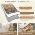 thumbnail image 3 of BouPower Washable Area Rugs, 10x13Ft Large Rug with Non-Slip Backing, Modern Geometric Rug, Stain-Resistant Bohemian Accent Carpet Soft Low Pile Carpet for Bedroom Farmhouse Dining Table, 5 Sizes, 3 of 7