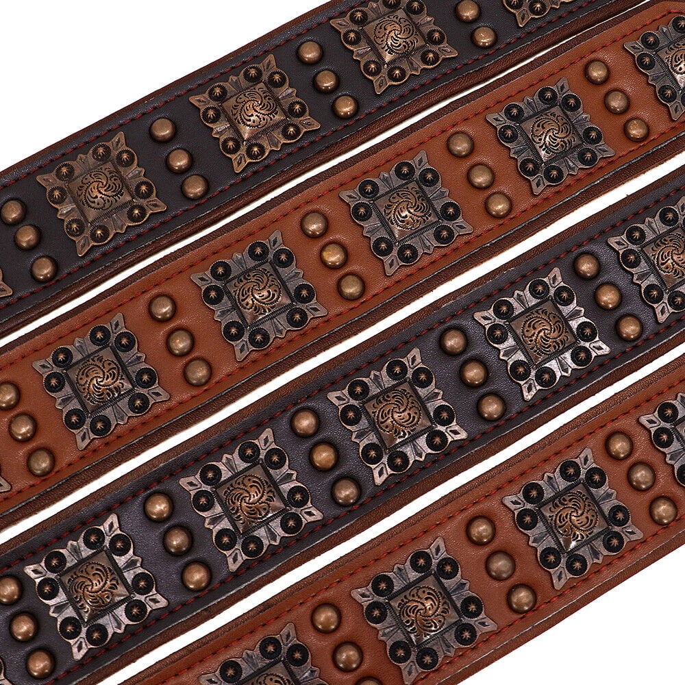 Didog Sturdy Genuine Leather Dog Collar,Heavy Duty Soft Leather Dog Collar for Medium & Large Dogs