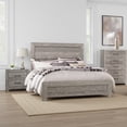 thumbnail image 6 of Eb Three Piece Full Size Bedroom Set, Farmhouse Style, Gray, Black, 6 of 6