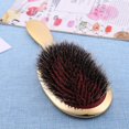 thumbnail image 3 of Cepillo de pelo antiestático profesional con cerdas de jabalí peine con Ndcxsfigh cojín de aire para masaje (dorado), 3 of 6