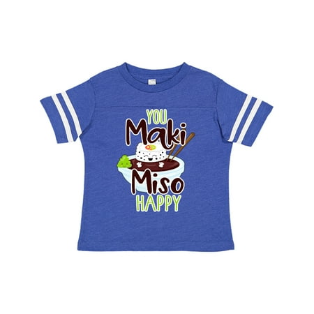 

Inktastic Sushi You Maki Miso Happy Gift Toddler Boy or Toddler Girl T-Shirt