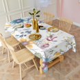 thumbnail image 5 of Pioneer Flower Floral Print Pattern Rectangle Tablecloth 60"x120",Waterproof Polyester Rectangle Table Cloth, Wipeable Spillproof Polyester Tablecloth for Dining, Camping, Indoor and Outdoor, 5 of 6