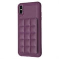 thumbnail image 1 of ELEHOLD for Apple iPhone XS Max Card Holder Back Case with Pockets, Premium PU Leather ID Cash Credit Slots Magnetic Kickstand Flip Folio Slim Hard Protective Cover, darkpurple, 1 of 7