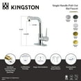 thumbnail image 4 of Kingston Brass LS2413NYL New York Single-Handle 1-Hole Deck Mount Pull-Out Sprayer Bar Faucet in Brushed Brass, 4 of 5