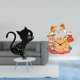thumbnail image 2 of Reloj de pared con diseño de gato, silencioso, sin , acrílico, para dormitorio infantil, guardería, sala de juegos, ideal para regalar y decorar, 2 of 8