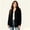 Black, variant on Women’s Long Sleeve Drawstrings Hooded Corduroy Shacket, Button Down Lightweight Casual Outerwear Shacket,Women's Size S-2XL