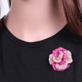 thumbnail image 2 of Broche de flor de rosa hermosa floreciente con diamantes de imitación de cristal para mujer, 2 of 5