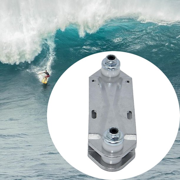 Patineta Adaptador de riel trasero para camión Puente de soporte para camión SHR Puentes de patín de surf Piezas de la base de patineta de surf Plata Soledad adaptador de surf