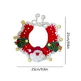 thumbnail image 3 of Christmas Pet Scarf, Christmas Pet Collar, Hand Woven Wool Dog Neck Ornament, Multicolor Holiday Decoration for Pets, 3 of 7