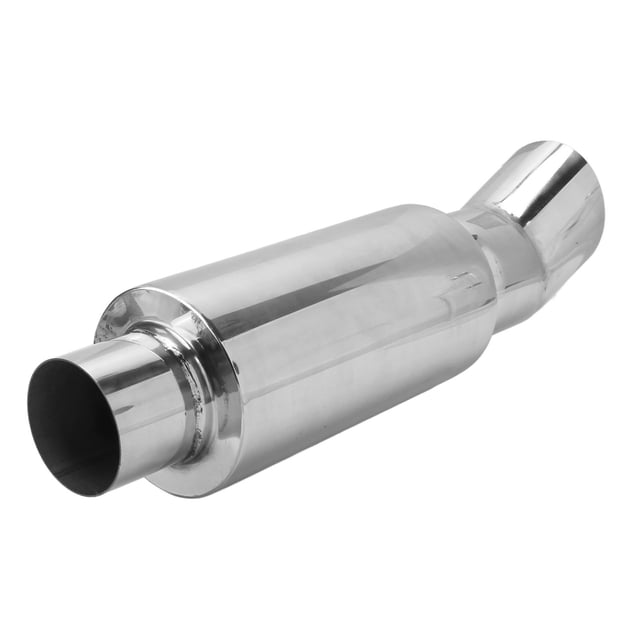 Tubo del silenciador de escape, silenciador de escape de 63 mm Sistemas de escape de acero inoxidable Pieza del silenciador de escape Diseño de clase mundial