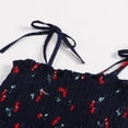 thumbnail image 4 of Bébé bébé Filles Glisser Robe Bretelles Sans Manches Floral Élastique Robe Soleil Été, 4 of 6