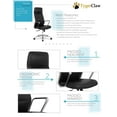 thumbnail image 3 of TygerClaw High Back Microfiber PU Office Chair, 3 of 3