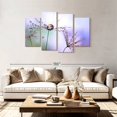 thumbnail image 2 of Elephant Stock Pastel Friends Wall Art - Horizontal Multi Panel Canvas - Living Room Wall Decor - Floral And Botanical Multi Panel - Purple And Pink Decor By Heidi Westum - 75" x 48", 2 of 8