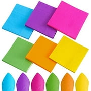 120 Pieces Cocktail Napkins for Hawaii, Mexican, Tropical Luau Party Supplies - Rainbow Luncheon Paper Napkins, 2 Ply Disposable Dinner Napkins for Birthday, Fiesta, Jungle Baby Shower