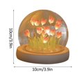 thumbnail image 4 of 10 tulipanes rosados (entregados sin baterías) Internet celebridad tulipán hecho a mano luz de la noche DIY material paquete como regalo de cumpleaños para la decoración, lámpara de ambiente, 4 of 8