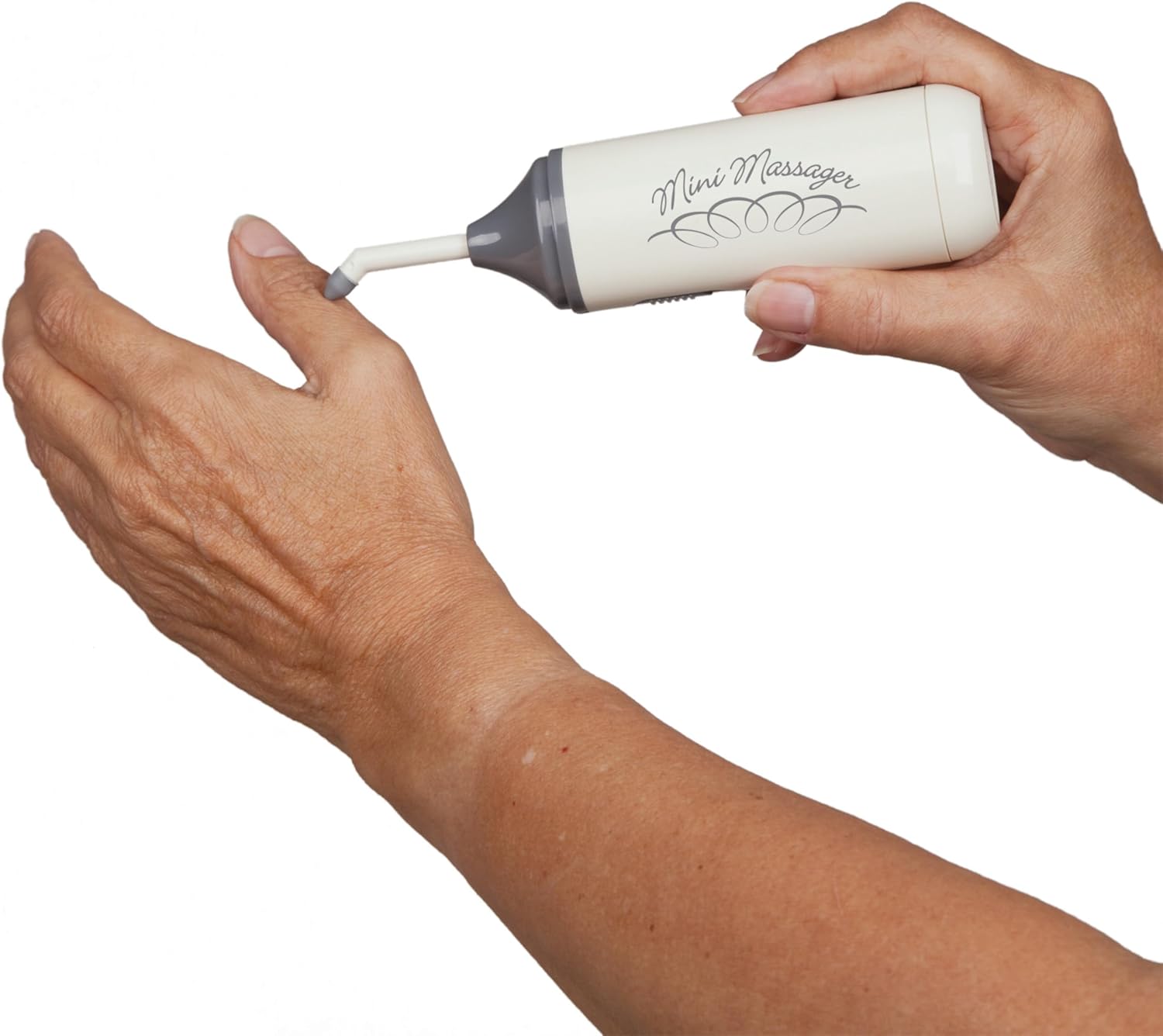 Therapeutic Massager with Battery. Hand-held Portable Therapeutic Vibrating Therapy Tool for Scar Tissue, Hand, Finger, Feet, Face, Elbow, Neck. Post-Surgery, Pain. NC70209