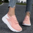 thumbnail image 2 of Domzle Women's Walking Shoes Lightweight Breathable Running Tennis Shoes Non Slip Athletic Fashion Sneakers Mesh Workout Casual Sports Pink 42, 2 of 6