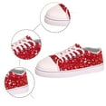 thumbnail image 4 of Women Glitter Sneakers Shiny Sparkle Sneakers Lightweight Rubber Outsole Sequins Shoes (Red 37), 4 of 8